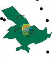 شیپ فایل نقطه ای شهرهای شهرستان رفسنجان واقع در استان کرمان