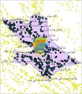 شیپ فایل نقطه ای روستاهای شهرستان دنا واقع در استان کهگیلویه و بویراحمد